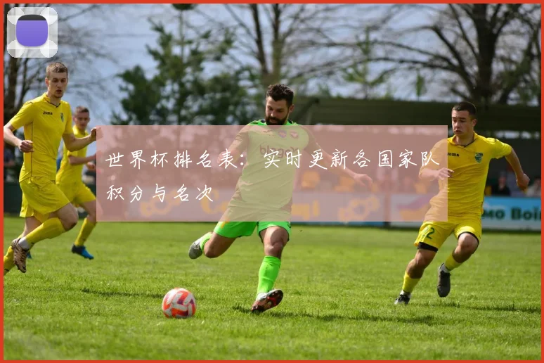 世界杯排名表：实时更新各国家队积分与名次